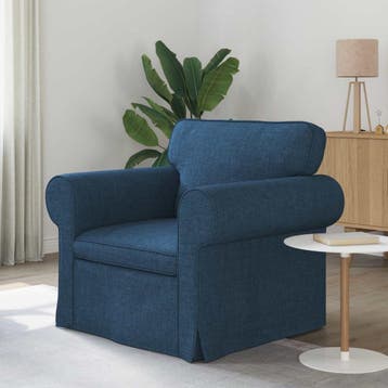Fauteuil bleu 60cm metal - Retour client - 34% de remise, Verzenden, Nieuw