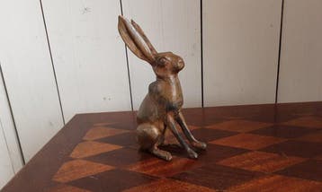 P. Chenet - Beeld, Konijn - 14.5 cm - Brons, Antiek en Kunst