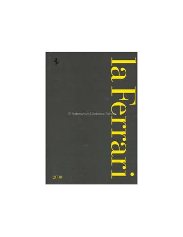 2000 FERRARI LA FERRARI BROCHURE ITALIAANS / ENGELS, Ophalen of Verzenden
