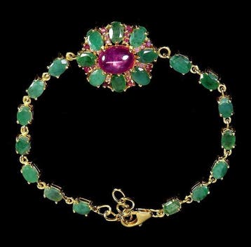 Zonder minimumprijs - Armband 14K geelgoud verguld 925, Nieuw