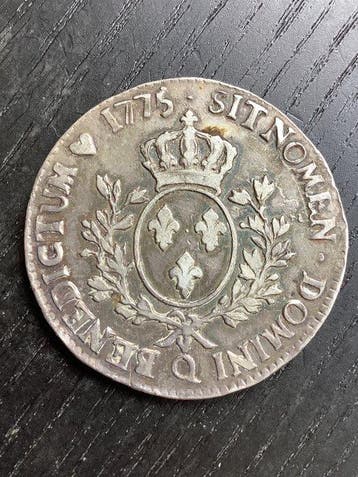 France. Louis XVI (1774-1792). Ecu 1775-Q, Perpignan (Sans