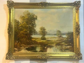 Eurpean school (XX), signed Glatz - Romantische, Antiquités & Art