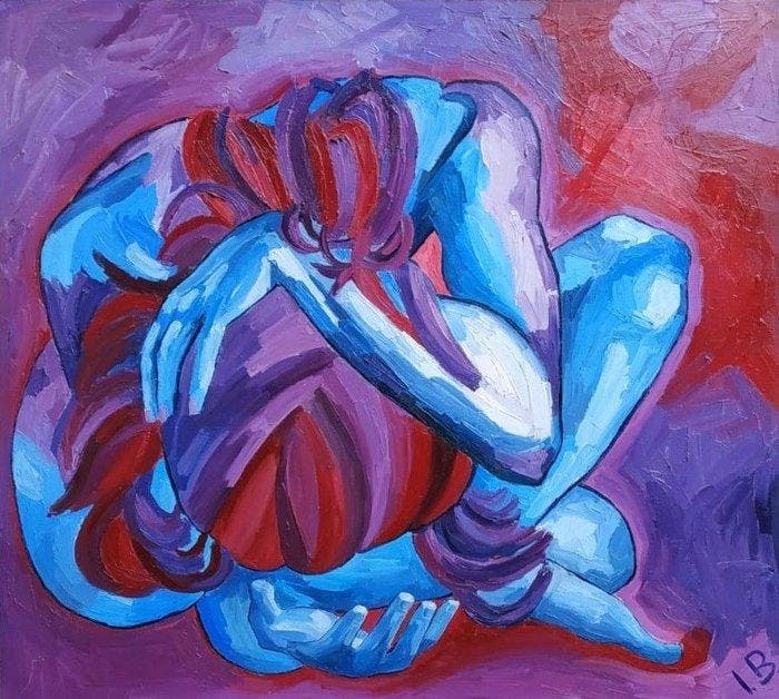 Isabella Bruno Ysbel - La preghiera, Antiek en Kunst, Kunst | Schilderijen | Modern