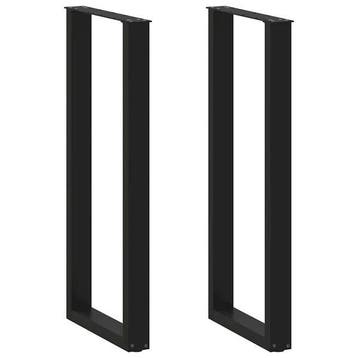 Pieds table bar U acier 40x111cm - Seconde chance -40%, Maison & Meubles, Verzenden, Modern