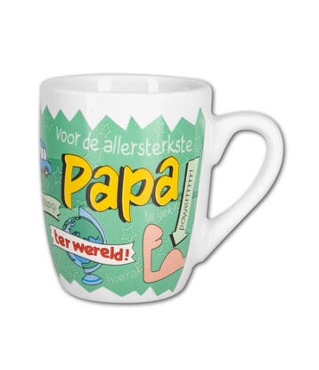 Groene Mok Papa, Maison & Meubles, Cuisine | Vaisselle, Verzenden