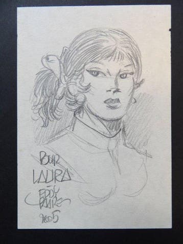 Eddy Paape - 1 Original drawing - Luc Orient - dubbelzijdig, Nieuw