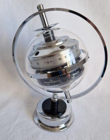 Huger BGM / sputnik - Weerstation - plexiglas, verchroomd