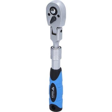 Brilliant Tools 1/4 Ratel Telescoop Flexibele Kop 175-225mm, Verzenden