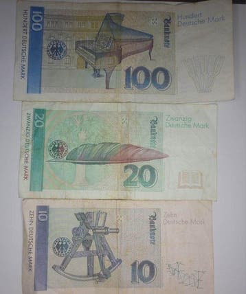 Duitsland. - 3 Banknotes - 1989/1993 (Zonder minimumprijs)