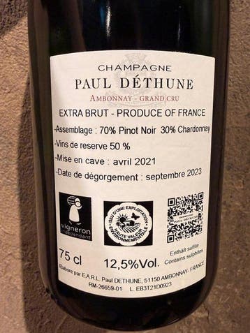 2021 Paul Déthune, Ambonnay - Champagne, Ambonnay Grand Cru,