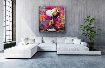 ERIC BRUMETTE - DJ SNOOPY SAVED MY LIFE 62 - Toile L -