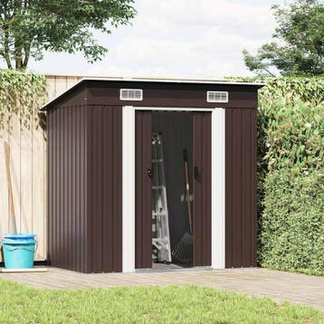 vidaXL Tuinberging 194x121x181 cm staal bruin, Tuin en Terras, Verzenden, Nieuw