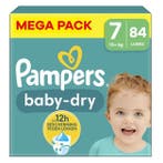 Pampers - Baby Dry - Mega Pack - 84 stuks - 15+ KG - Maat 7, Verzenden