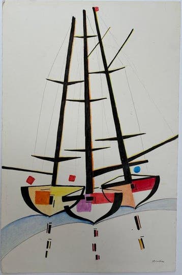 Jean Pierre Collin (1935-2025) - 3 Bateaux - composition