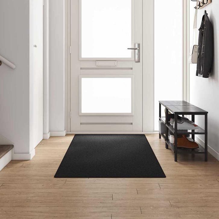 vidaXL Tapijt Loper Antraciet 100 x 300 cm 100%, Huis en Inrichting, Stoffering | Tapijten en Vloerkleden, Nieuw, Verzenden