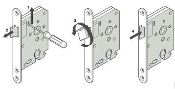 Woningbouw loopslot wit - voor binnendeur - Intersteel, Ophalen of Verzenden, Slot