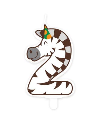 Zebra Kaars 2 Jaar Zebra, Verzenden