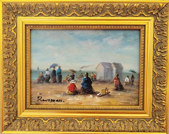 Camille Rousseau (1949) - Dimanche en Normandie ~, Antiek en Kunst, Kunst | Schilderijen | Klassiek