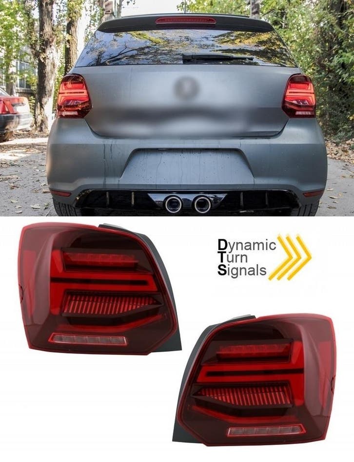 Dynamische Volledig LED Achterlichten voor Volkswagen Polo 6, Auto diversen, Tuning en Styling, Ophalen of Verzenden