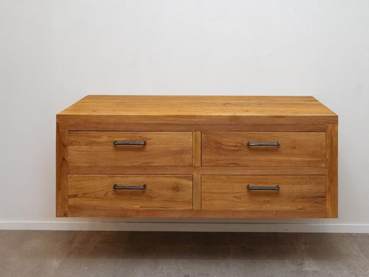 Hangend of zwevend badkamermeubel 140cm | Direct leverbaar!, Huis en Inrichting, Badkamer | Badkamermeubels, 25 tot 50 cm, Nieuw