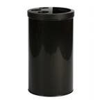 Afvalbak | Metaal (Zwart) | 40L | Wegwerpbekers +, Verzenden, Nieuw in verpakking