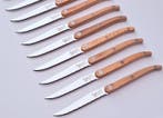 Laguiole - 12x Steak Knives - Oak wood - style de -, Antiek en Kunst