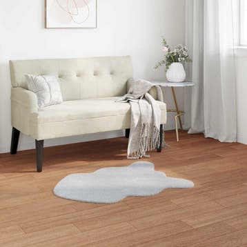 vidaXL Antislip vloerkleed van imitatie konijnenbont OLITE, Verzenden, Nieuw