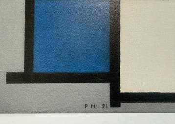 Piet Mondrian - “Composition with Red, Black, Yellow, Blue, Antiek en Kunst