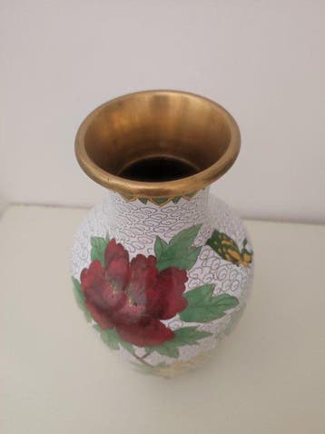 Vaas - Emaille, Messing, Antiek en Kunst