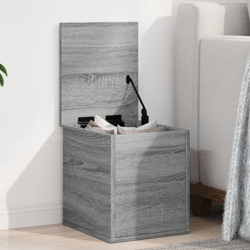vidaXL Opbergbox 30x35x35 cm bewerkt hout grijs sonoma, Verzenden, Nieuw