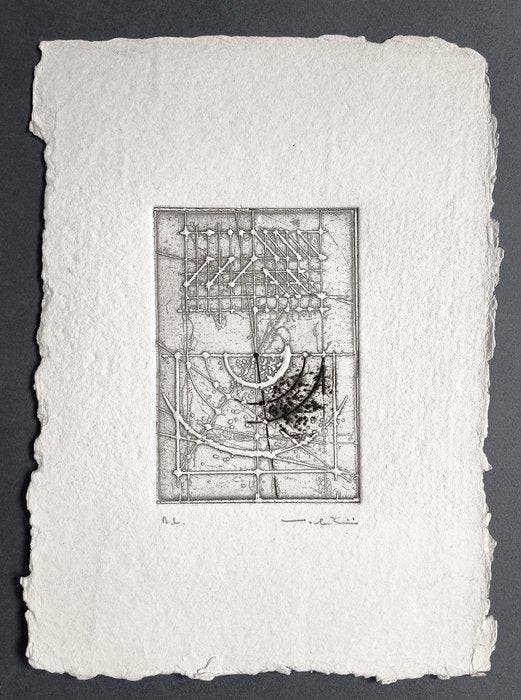 Walter Valentini (1928) - Senza titolo, Antiquités & Art, Antiquités | Autres Antiquités