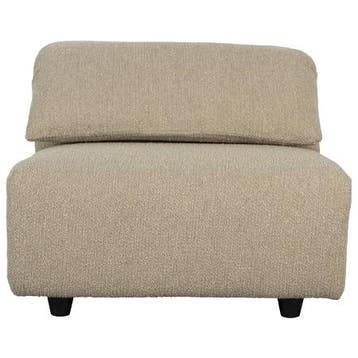 Zuiver Wings Loveseat Caramel - Fauteuil, Huis en Inrichting, Fauteuils, Zo goed als nieuw, 75 tot 100 cm, Stof, 100 tot 125 cm