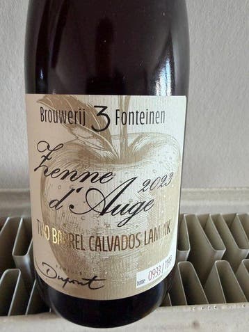Brouwerij 3 Fonteinen - Zenne dAuge 2023 - Calvados - 75cl, Nieuw