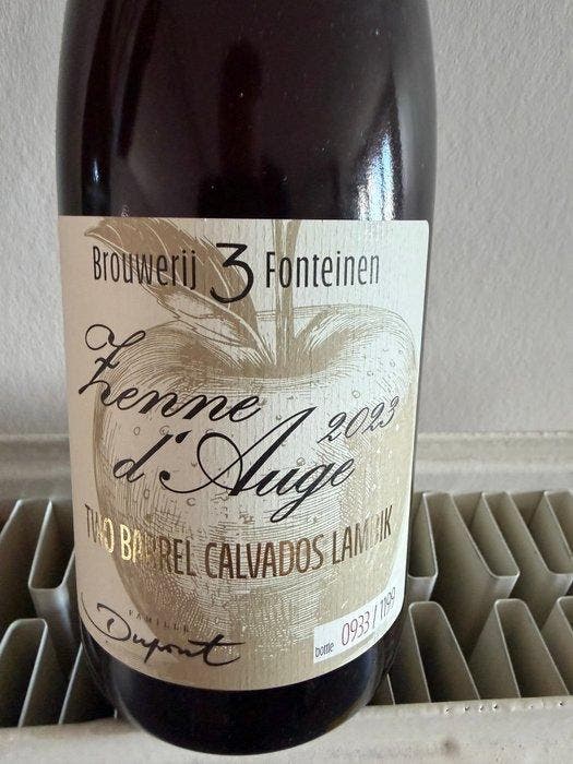 Brouwerij 3 Fonteinen - Zenne dAuge 2023 - Calvados - 75cl, Verzamelen, Wijnen