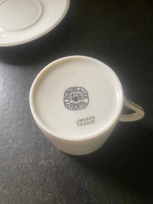 Limoges - Koffieservies (15) - Porselein, Antiek en Kunst, Antiek | Meubels | Tafels