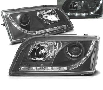 Phares  Pour Volvo S40 V40 96-03 Led Daylight Fond Noir, Verzenden