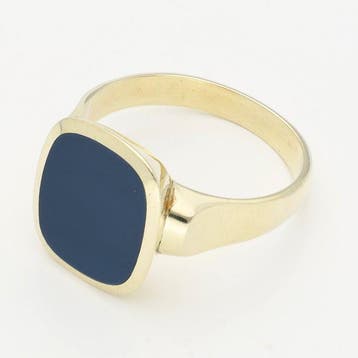 Ring - 14 karaat Geel goud - Lagensteen, Handtassen en Accessoires, Ringen, Nieuw