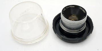 Minolta E. Rokkor 4,5/75 lens m39 mount with box Appareil