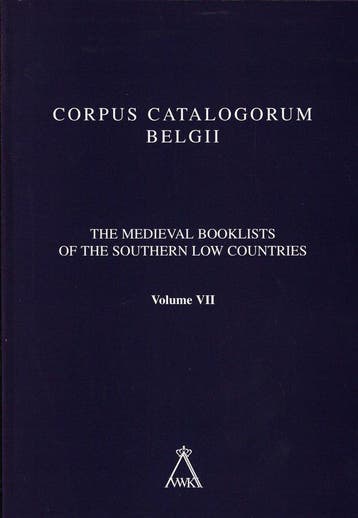 The Medieval Booklists of the Southern Low Countries. Volume, Boeken, Verzenden, Gelezen