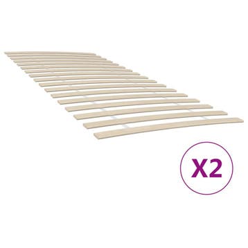 vidaXL Bedlattenvervanging met 34 latten 2 stuks 90x200 cm, Verzenden, Nieuw