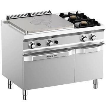 Fornuis/Doorkookplaat + Oven | DOMINA PRO 700 | Gas | 2, Verzenden, Nieuw in verpakking
