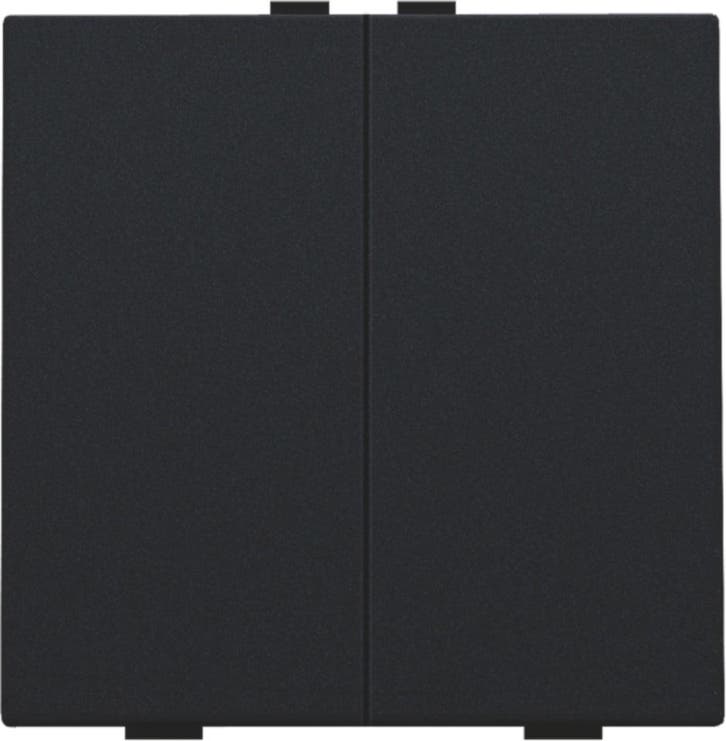 Niko Home Control Dubbele Drukknop Zwart Gecoat - 161-51002, Bricolage & Construction, Électricité & Câbles, Envoi