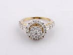 Ring - 14 karaat Geel goud - 2.08ct. tw. Diamant