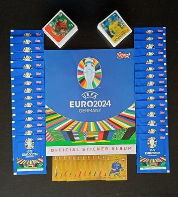 Topps Euro 2024 - Empty Album + 12 SP Gold + 340 loose