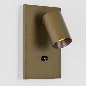 Wandlampen Mila Bedlamp Brons Met Dimmer En USB-C, Verzenden, Nieuw