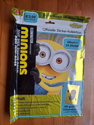 Topps Minions - Gru FREE shipping! Empty album + complete, Collections