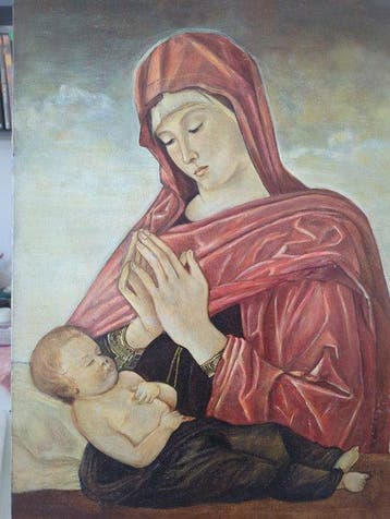 Europese school (XX) - Vierge a lenfant Jésus endormi