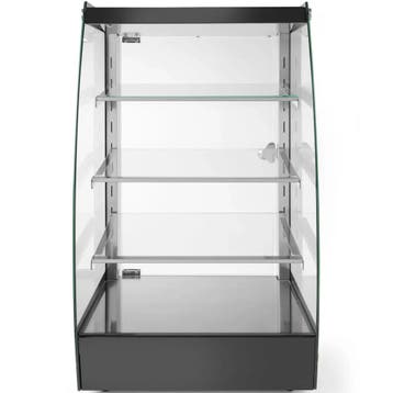 Neutrale Vitrine | 75L | RVS/Zwart | 4 Niveaus |, Verzenden, Nieuw in verpakking