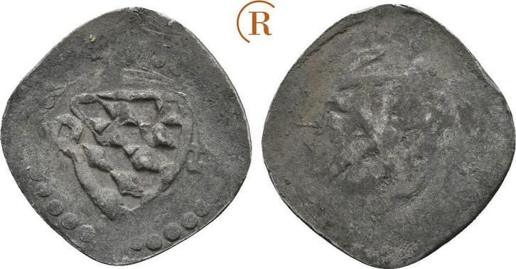 Einseitiger Pfennig Sulzbach, nach fraenkischer Art Pfalz..., Timbres & Monnaies, Monnaies | Europe | Monnaies non-euro, Envoi