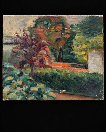 Alexandre Altmann (1878-1932) - Esquisse de jardin arboré, Antiek en Kunst